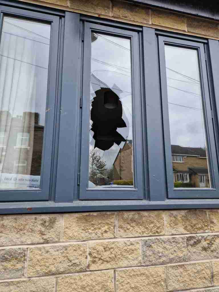 Double Glazed Window Smashed