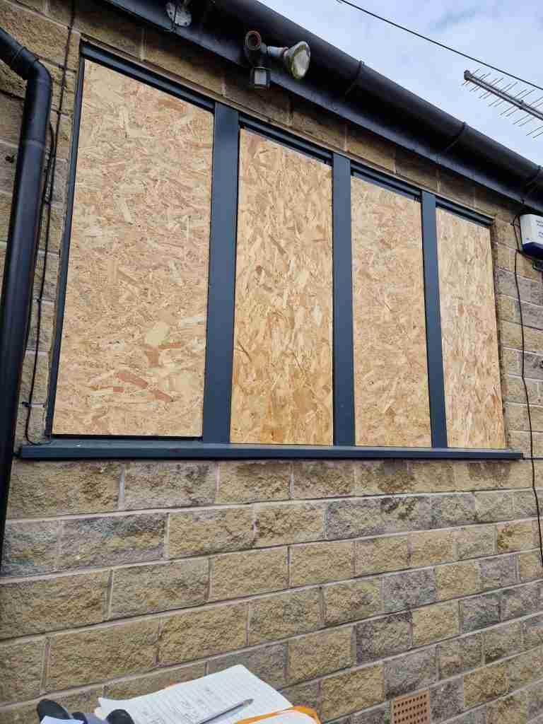 Window Boarded Up